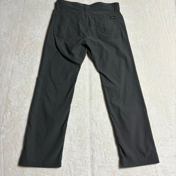 Prana Womens Brion II 5-Pocket Pants Grey Lightweight Straight Fit Nylon 33x27‎ - Picture 6 of 14